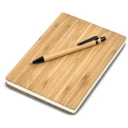 Okiyo Yahari Bamboo Notebook & Pen Set Unbranded